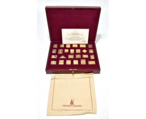HALLMARK REPLICAS LTD; a cased limited edition set of sterling silver and gold plated 'stamps', with certificate of authentic