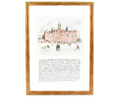 HAROLD RILEY DL DLIT FRCS DFA ATC (born 1934); pencil signed limited edition print, 'Pendleton Co-op, Industrial Society Buil