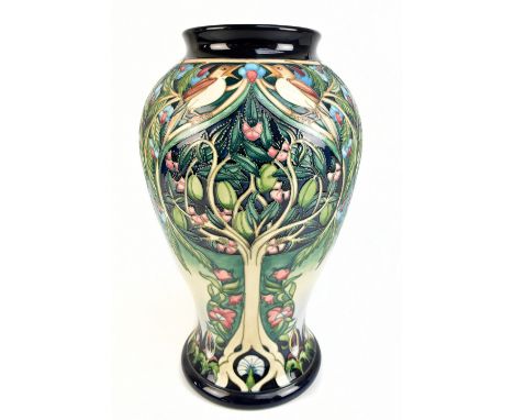 RACHEL BISHOP FOR MOORCROFT; a large limited edition vase decorated in the 'Caravan' pattern, signature and numbered 43/100 t