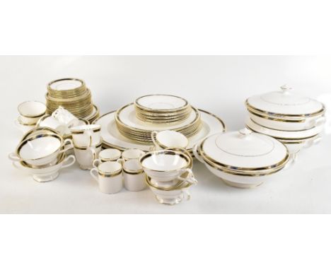 ROYAL WORCESTER; an extensive tea and dinner service decorated in Raffles pattern, approx sixty-four pieces, and associated g