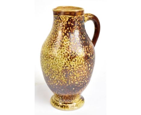 MARTIN BROTHERS; a salt glazed stoneware ewer with signature 'Martin Bros London Southall 7-1901' to base underside, height 2