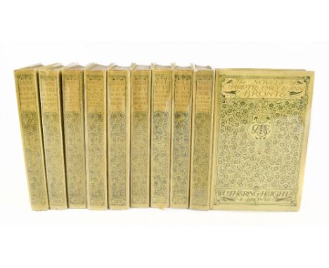 CHARLOTTE, EMILY & ANNE BRONTE, THE NOVELS, ten vols, illustrated by Edmund Dulac, believed to be the first book commission f