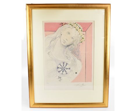 SALVADOR DALI (Spanish 1904-1989); a signed limited edition lithograph, ‘As Pure as Her Heart’, 110/160, 51 x 39.5cm, framed 