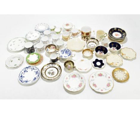 A collection of ceramic cups and saucers, various manufacturers to include Belleek (etc).&nbsp;Additional InformationUnfortun