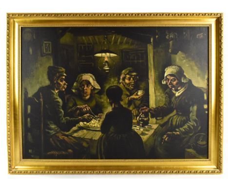 AFTER VINCENT VAN GOGH; a limited edition giclée print, 'Potato Eaters', with certificate of authenticity from the Van Gogh M