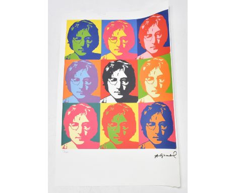 AFTER ANDY WARHOL (1928-1987); limited edition lithograph print, 'John Lennon' from the Leo Castelli Gallery, edited by Georg