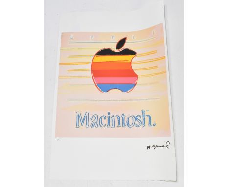 AFTER ANDY WARHOL (1928-1987); limited edition lithograph print, 'Macintosh' from the Leo Castelli Gallery, edited by George 