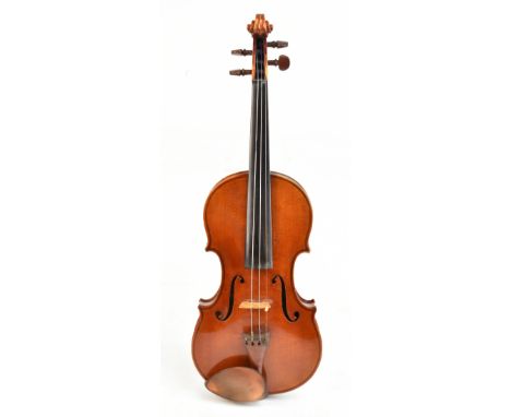 THOMAS EARLE HESKETH; a full-size English violin, Guarnerie copy, with interior label ‘Fac-similie’ Joseph Guarnerius del Ges