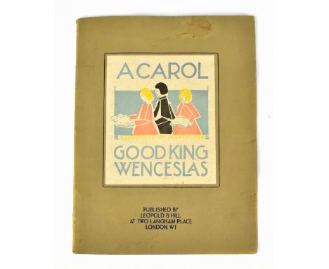KING (JESSIE M), illus, A CAROL: GOOD KING WENCESLAS, 2nd issue, with fourteen tipped in plates including title, two music pl