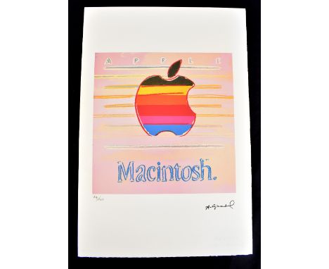 AFTER ANDY WARHOL; lithograph on wove Arches paper with deckled edges, ‘Apple 359’ (1985), printed signature to stone, no. 72