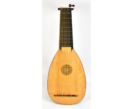 JOHN H DUNCALF NRI; a&nbsp;Baroque style lute, Manchester 1976, with hard case.Additional InformationIn good condition, no cr