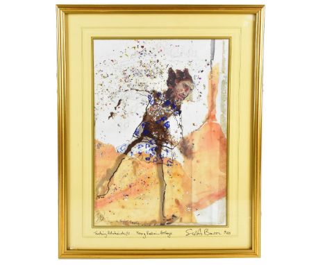 GEORGE SCOTT-BARON; a signed limited edition print, 'Trusting Relationships... Young Russian Hostage' no.12/125, 39.5 x 28.5c