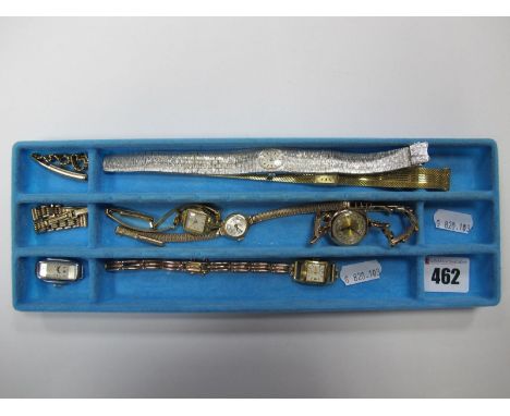 A 9ct Gold Cased Lady's Wristwatch, the case inscribed "Miss Streicher from Friends at the Red Lion Hotel Doncaster 1927"; to