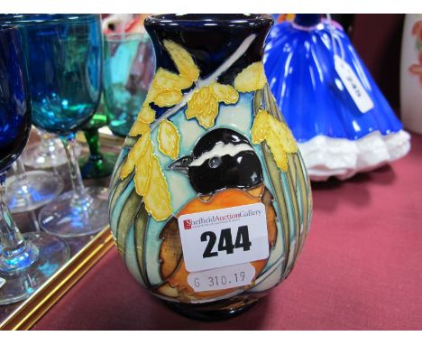 A Moorcroft Pottery Vase, decorated with the Pure Gold design by Kerry Goodwin, numbered edition 194, shape 7/5, impressed an
