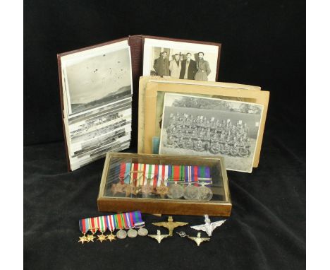 A good WWII Parachute Regiment medal group awarded to 14397885 Private L H Wood of the Army Air Corps  Comprising 1939-40 sta