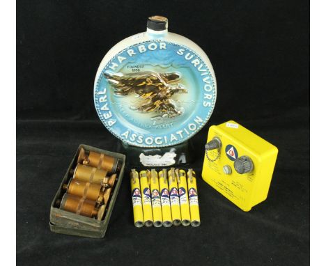 An Jordan Electronics Universal Atomics model 3 dosimeter charger (1954-1964)The yellow box marked CD, comes complete with se