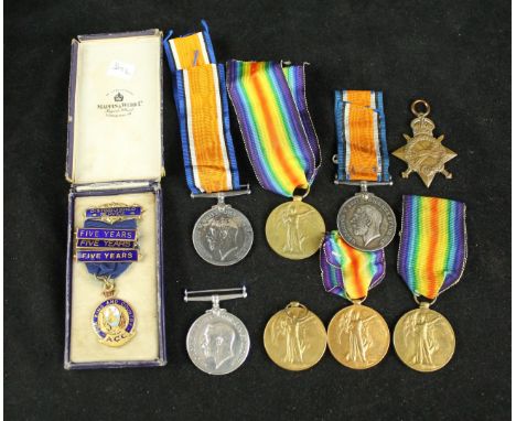 A collection of WWI medals
To include British war medal and Victory medal awarded to 440545 Sapper R Robinson of the Royal En