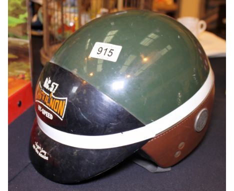 Motorcycle helmet Harley rider style