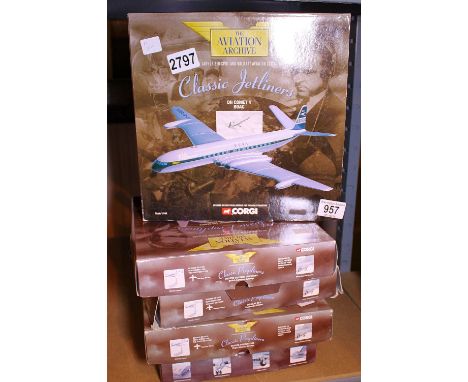 Five Corgi first issue aviation archive 1/144 scale models