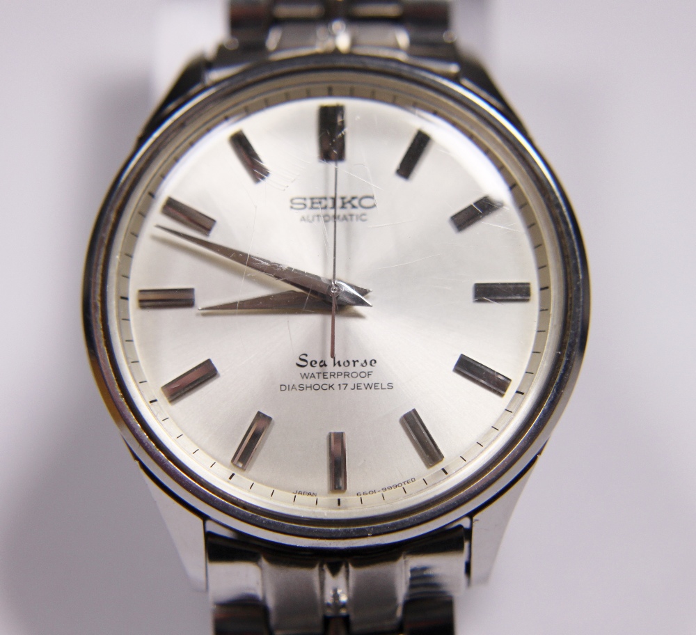 Seiko automatic Sea Horse Diashock 17 jewel gents stainless steel