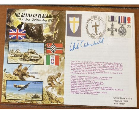 Winston Churchill MP grandson of WW2 leader signed rare 50th ann Battle of El Alamein cover, only 105 issued. All autographs 