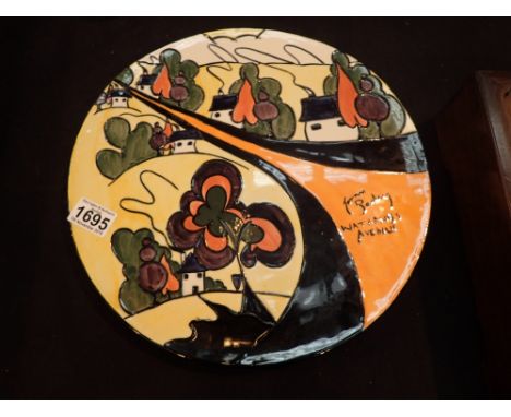 Early Lorna Bailey character Watlands Avenue ceramic charger D: 34 cm CONDITION REPORT: No apparent damage or restoration.