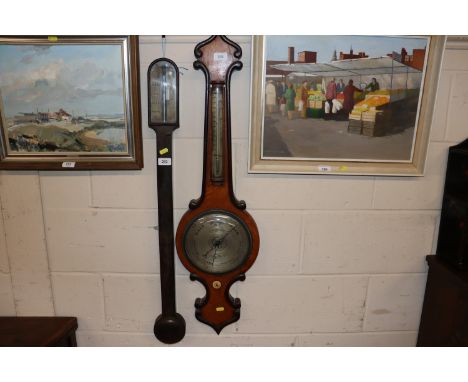 T. Wilson, 19th Century banjo cased barometer