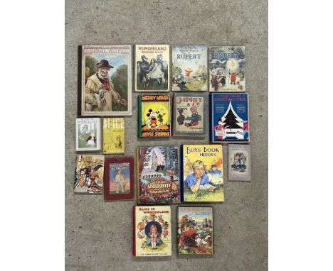 A box of various vintage children's books 