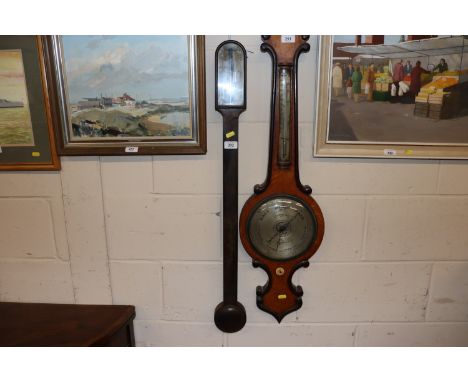 A mid-19th Century C.W. Dixey, 3 New Bond Street, London stick barometer 