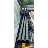 Blue cantilever rack (3 uprights) and 9x arms