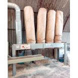 Galvanised four bag dust collector