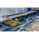 2 x Galvanised roller track 6m