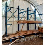 Blue cantilever rack (4 uprights) and 8x arms