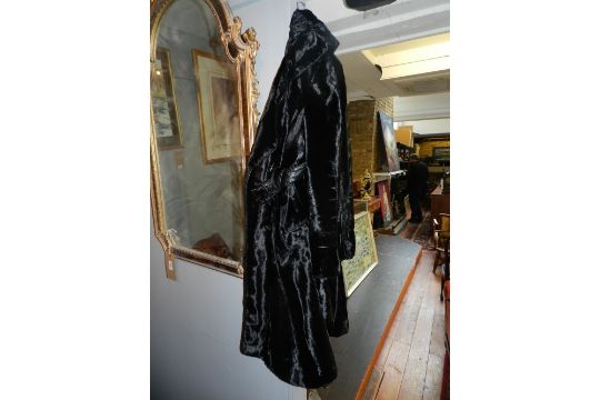 karen millen black fur coat