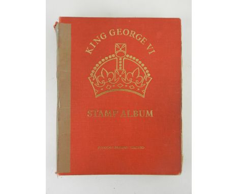 A King George VI Commonwealth stamp album, SG Cat £7700+, mint and used. 