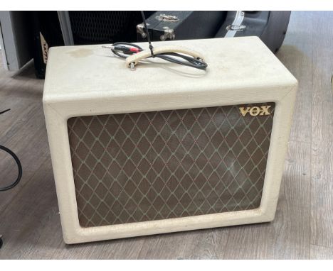 A Vox VX12 speaker cabinet in cream 