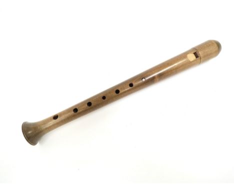 An unknown make Renaissance descant recorder in wood 