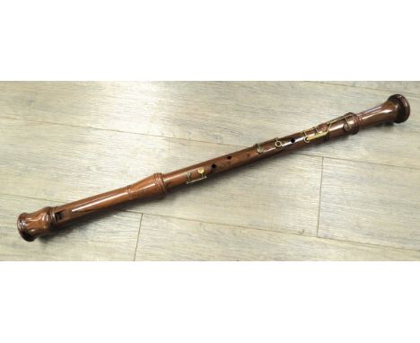 A Kung Baroque bass recorder in wood 
