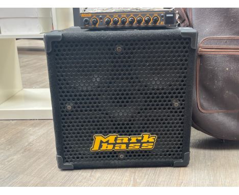 A Mark Bass F1 amp head and amplifier 