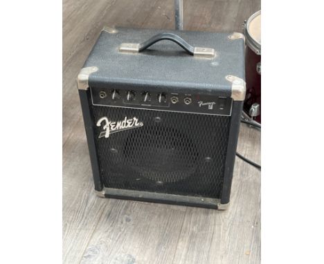 A Fender Frontman 15B practice amplifier 
