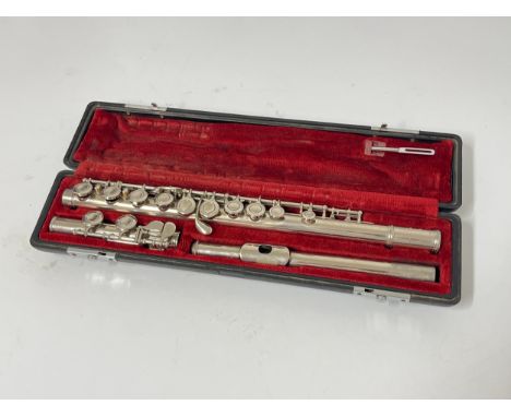 A Yamaha YFL22IN flute, fitted case