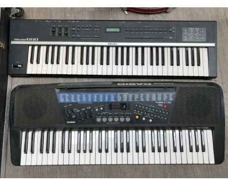 A Rhodes Model 66o keyboard together with a Casio CT-700 keyboard (2) 
