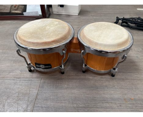 A Gear4Music set of bongo drums 
