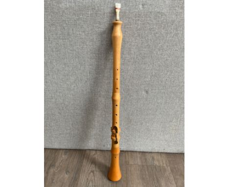 A Shawm (early oboe), cased. Paperwork suggests it is a replica of an early oboe in the Bate Collection,&nbsp;Oxford.