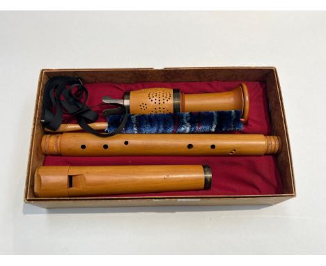 A Paetzold by Kunath Renaissance bass recorder, standard pitch, boxed