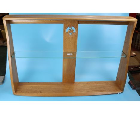 Ercol blonde elm plate/spice rack