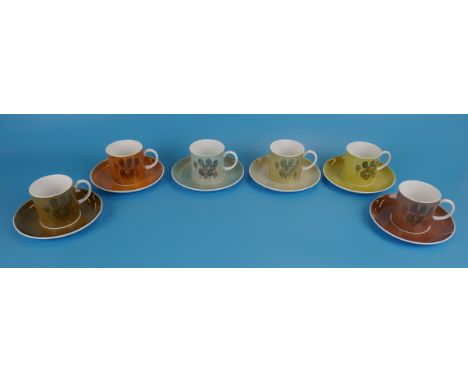 6 Susie Cooper coffee cans &amp; saucers