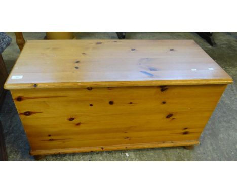 Modern natural pine trunk with hinged cover.  (B.P. 21% + VAT) 
