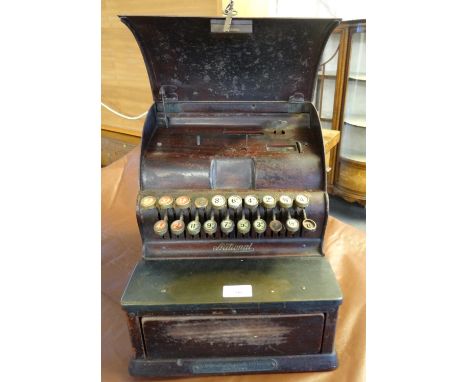 Vintage cast iron 'National' shop till.  (B.P. 21% + VAT) 