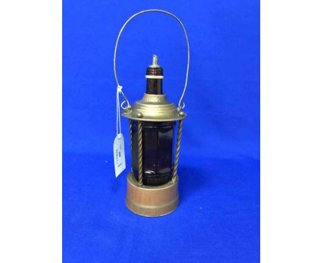 LOT OF VARIOUS LAMPSincluding Victorian oil lamps, mining lamp, etc 